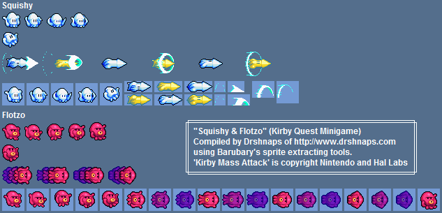 Kirby Mass Attack - Squishy & Flotzo