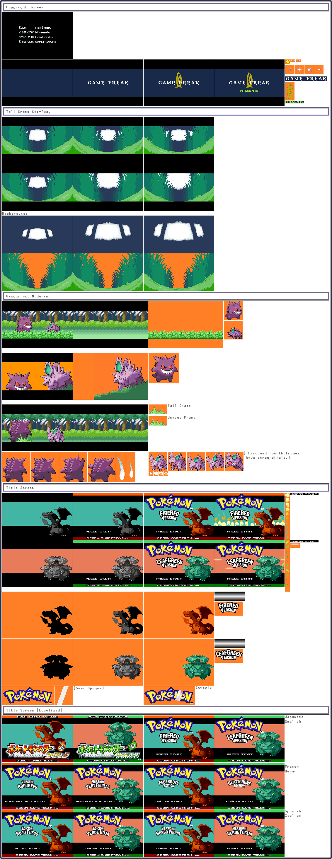 Pokémon FireRed / LeafGreen - Intro
