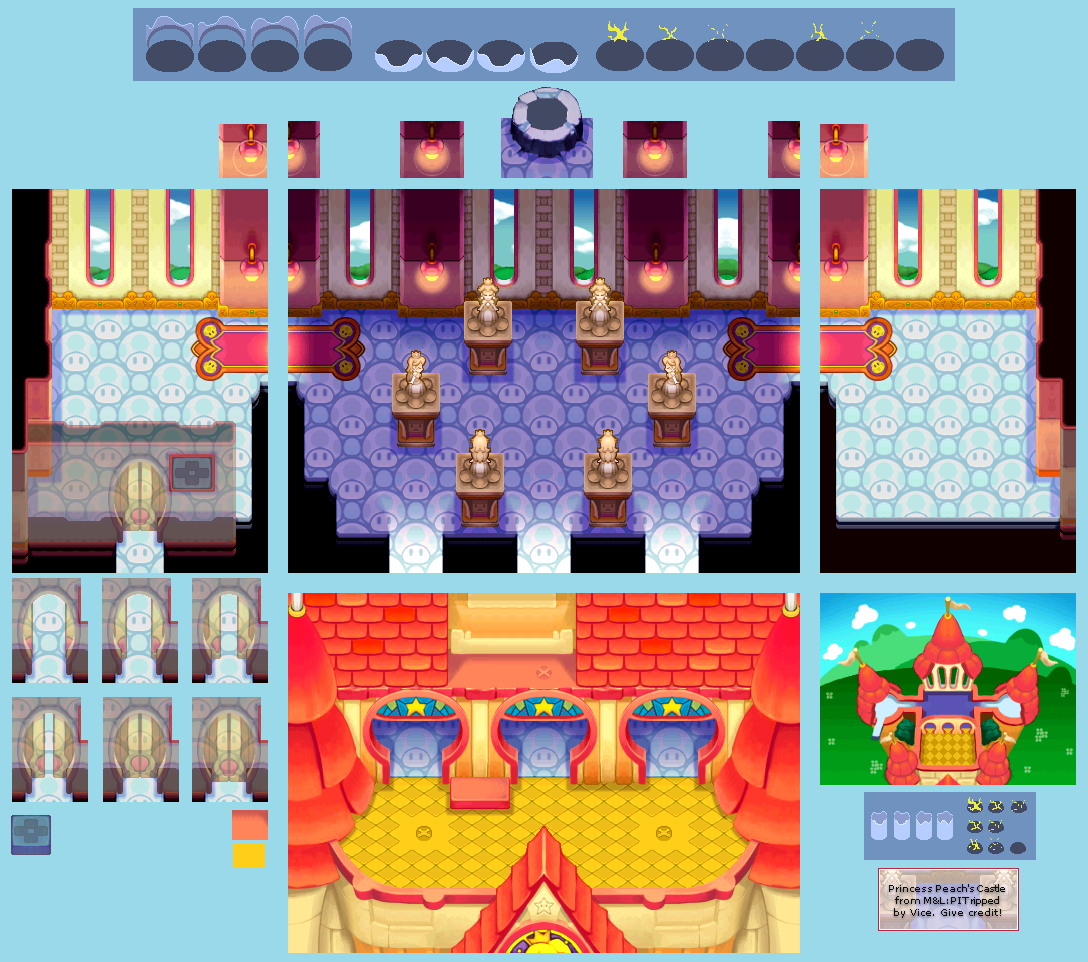 Mario & Luigi: Partners in Time - Peach Castle (3rd Floor)