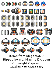 Mega Man 7 - Items
