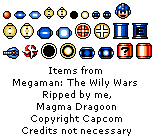 Mega Man: The Wily Wars: Mega Man 2 - Items