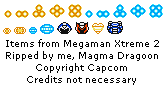 Mega Man Xtreme 2 - Items