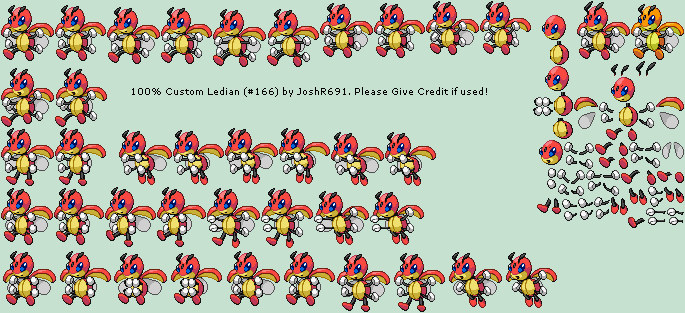 Pokémon Generation 2 Customs - #166 Ledian