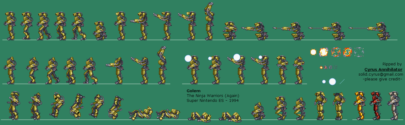 The Ninja Warriors / Ninja Warriors Again - Golem