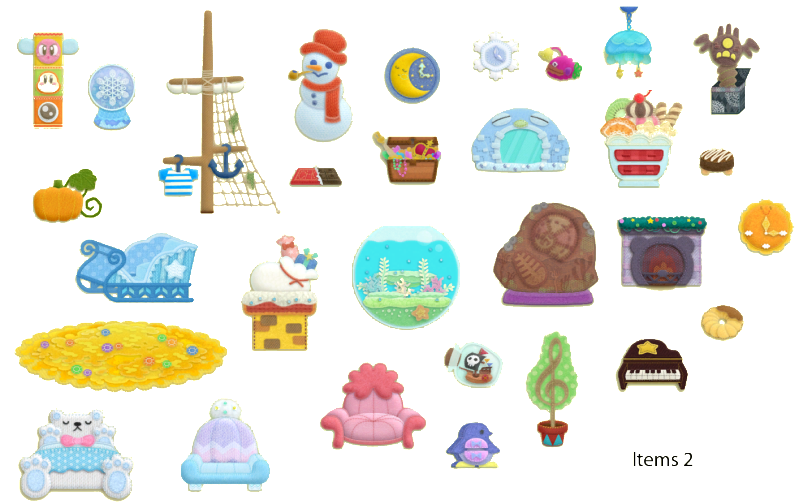 Kirby's Epic Yarn - Item Set 2
