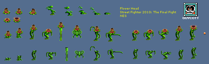 Street Fighter 2010 - Flower Head
