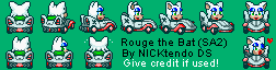 Sonic the Hedgehog Customs - Rouge (Super Mario Kart-Style)
