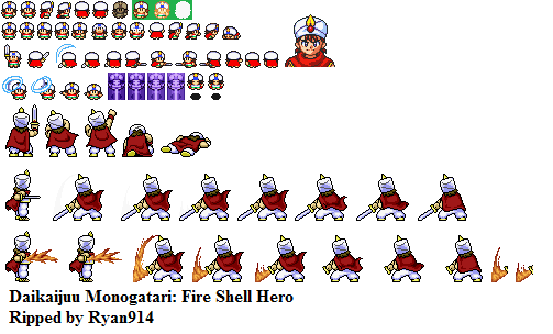 Daikaijuu Monogatari (JPN) - Fire Shell Hero