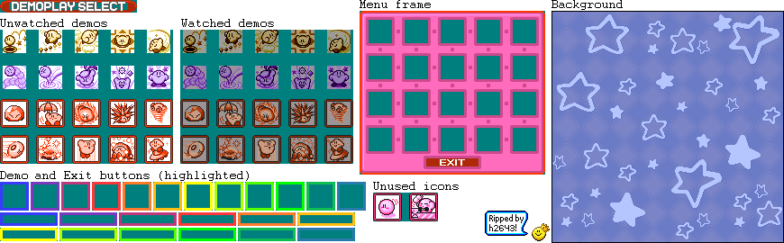 Kirby's Dream Course - Demoplay Select