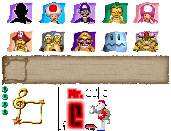 Dance Dance Revolution: Mario Mix - Character Icons