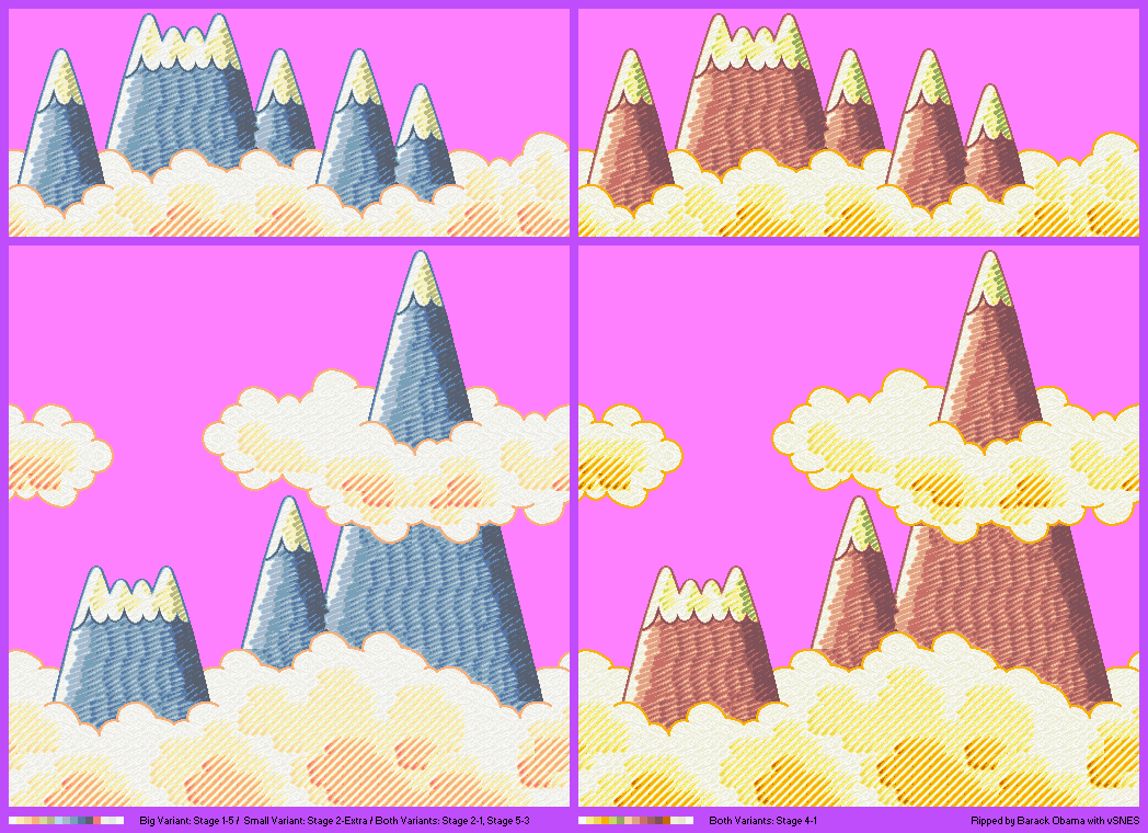 Super Mario World 2: Yoshi's Island - Mountains