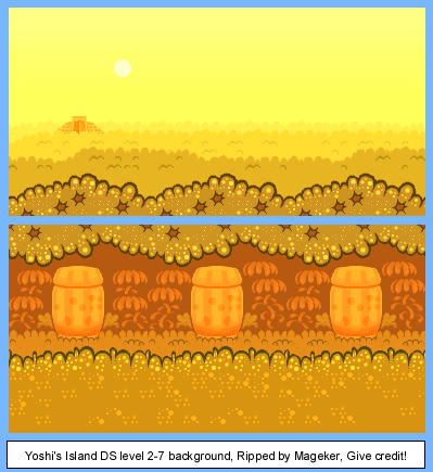 Yoshi's Island DS - World 2-7 Background