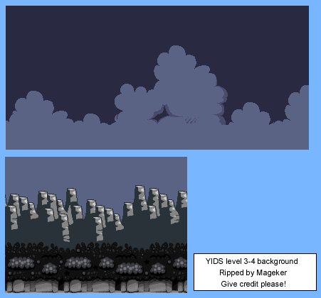 Yoshi's Island DS - World 3-4 Background