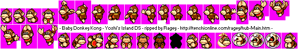 Yoshi's Island DS - Baby Donkey Kong