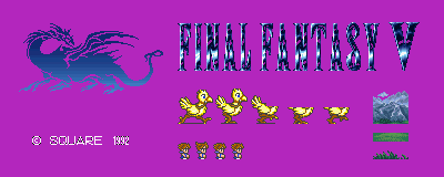 Final Fantasy 5 (JPN) - Title Screen