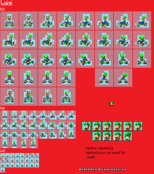 Mario Kart: Super Circuit - Luigi