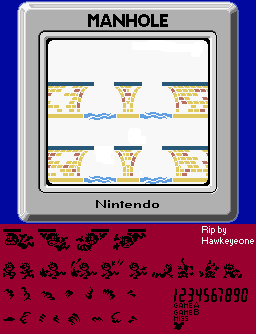 Game & Watch Gallery - Manhole (Classic, Super Game Boy)