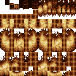 Final Fantasy 6 - Thamasa Burning House Tiles
