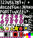 Super Mario World 2: Yoshi's Island - Pause Menu Font & Icons