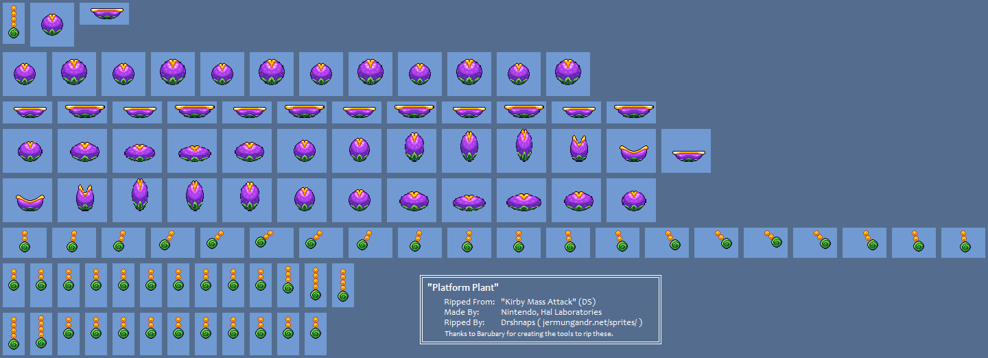 Kirby Mass Attack - Platform Plant