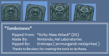 Kirby Mass Attack - Tombstones