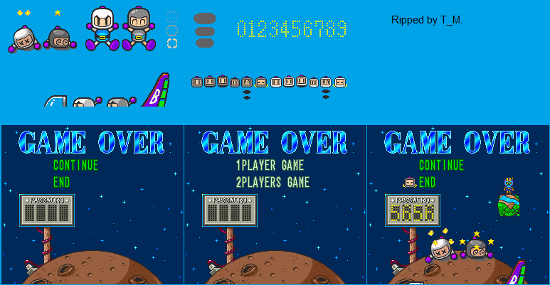 Super Bomberman 3 - Game Over