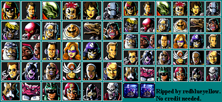 F-Zero X - Character Icons