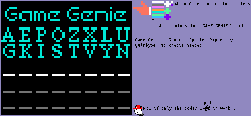 Game Genie - General Sprites