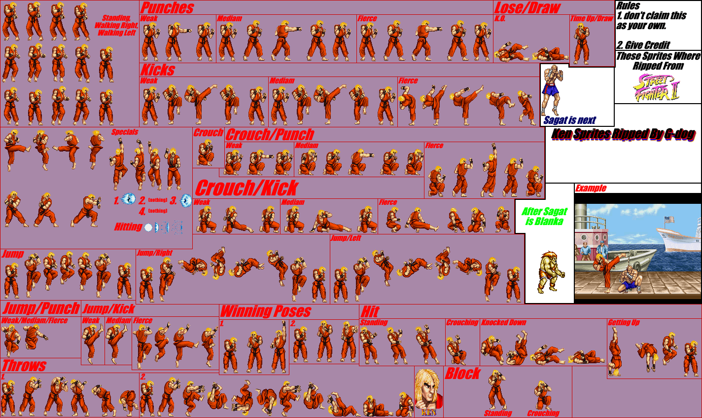 Street Fighter II: The World Warrior / Street Fighter II Turbo: Hyper Fighting - Ken