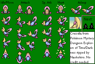 Pokémon Mystery Dungeon: Explorers of Time / Darkness - Cresslia