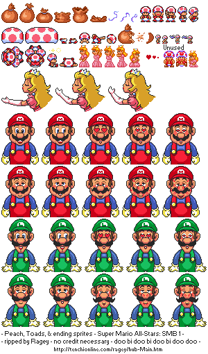 Super Mario All-Stars: Super Mario Bros. & The Lost Levels - NPCs / Ending