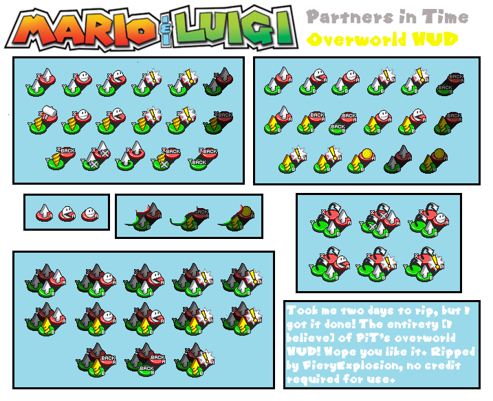 Mario & Luigi: Partners in Time - Overworld HUD