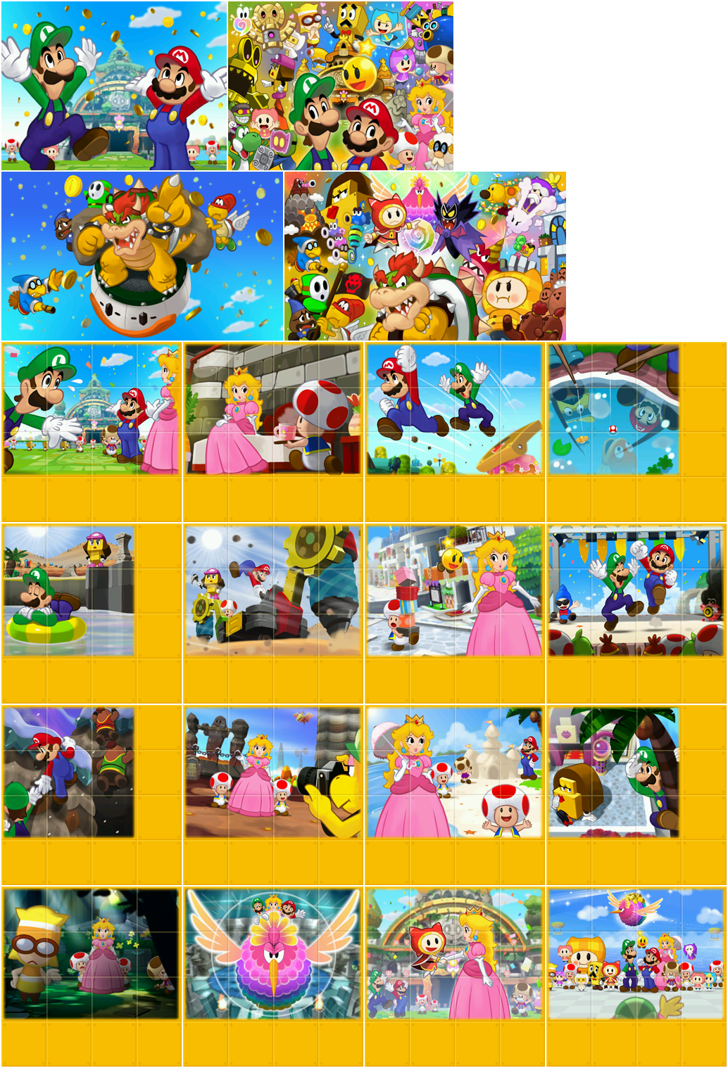 Mario & Luigi: Dream Team - Staff Roll Images