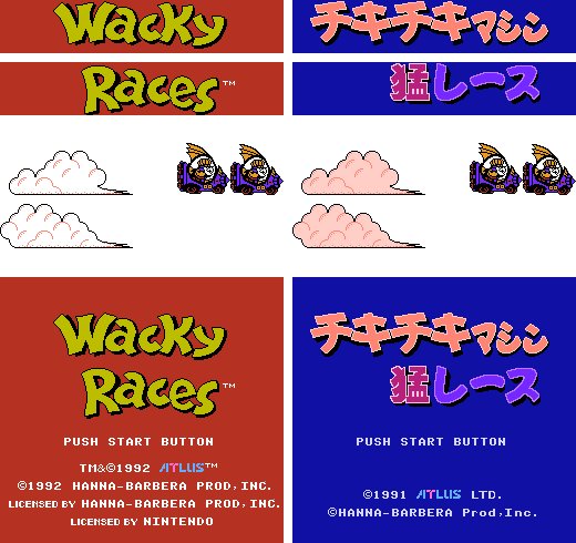 Wacky Races - Title Screen