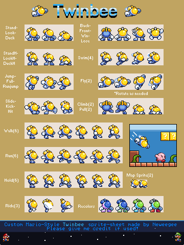 Twinbee Customs - Twinbee (Super Mario Bros. 3 SNES-Style)