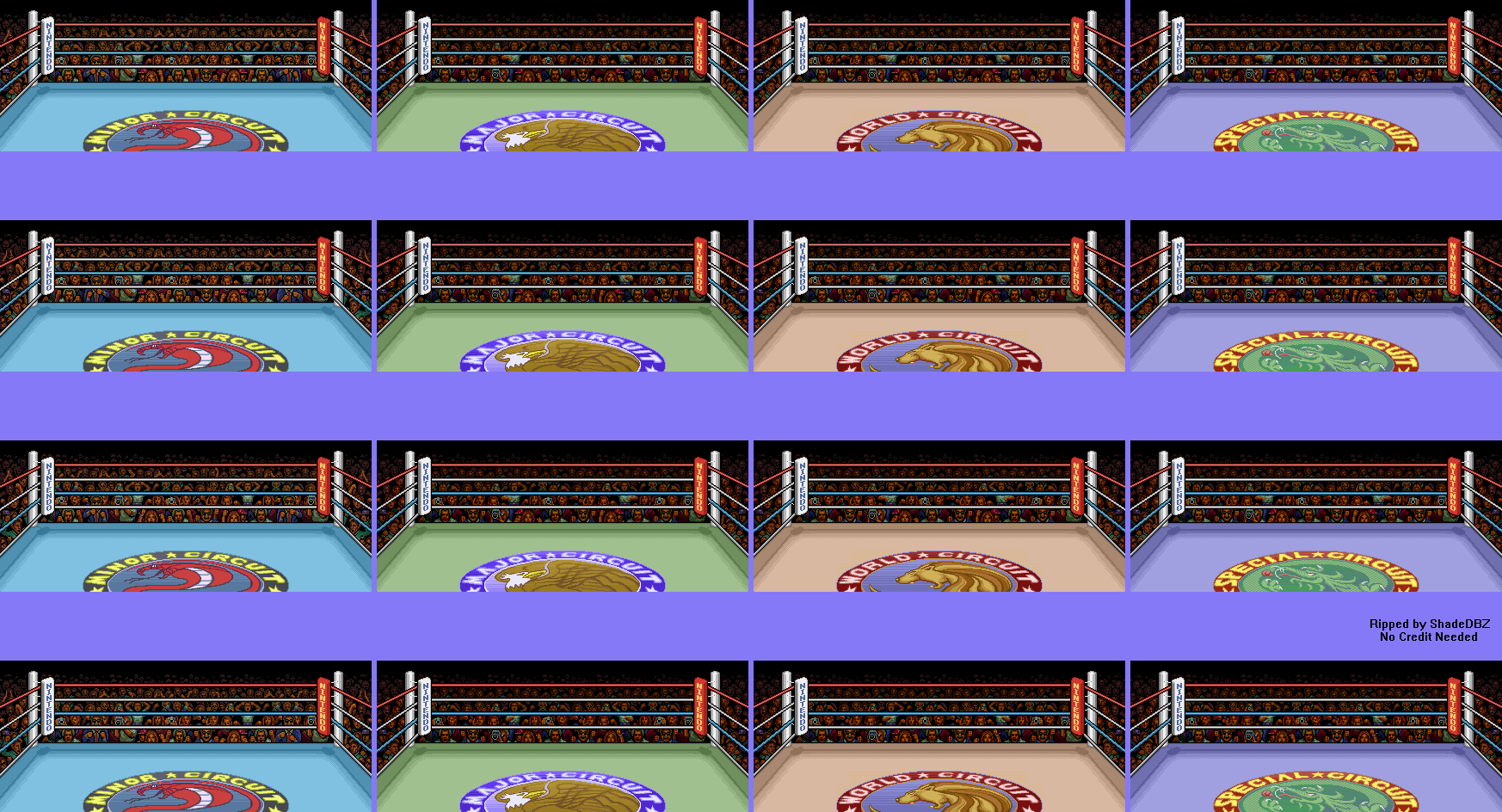 Super Punch-Out!! - Boxing Rings