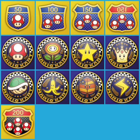 Mario Kart 8 - Speed Class & Cup Icons