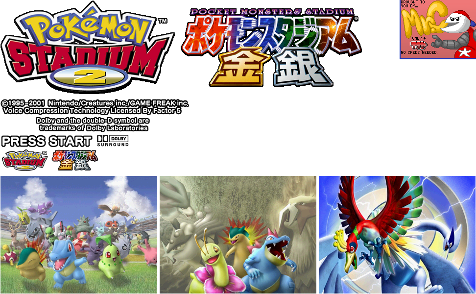 Pokémon Stadium 2 - Title Screens