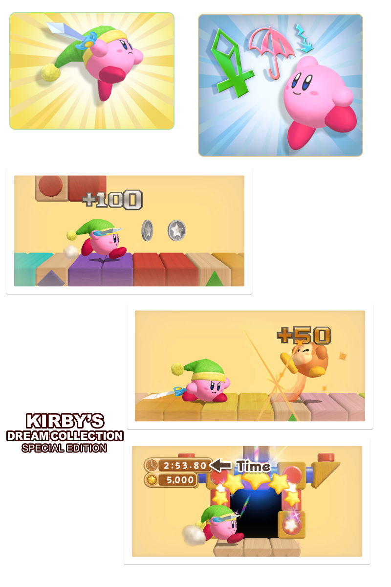 Kirby's Dream Collection - Various Popups