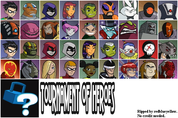 Teen Titans - Character Select
