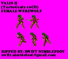 Valis 2 - Female Werewolf