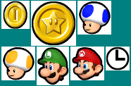New Super Mario Bros. Wii - Characters & Coins