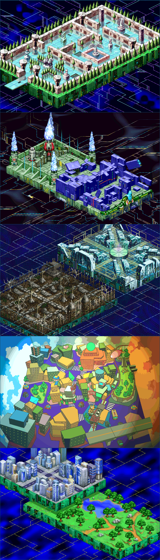 Alice in Cyberland (JPN) - Overworld Maps