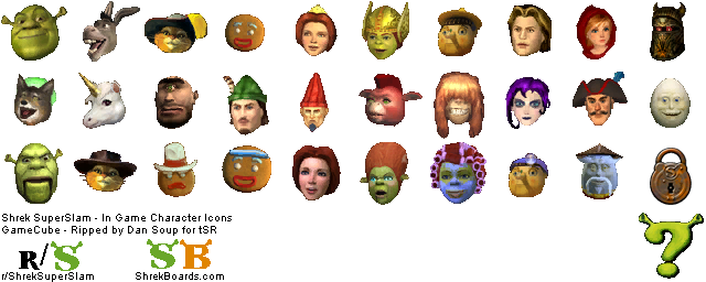 Shrek SuperSlam - Character Icons
