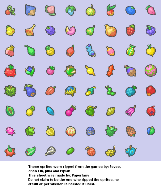 Pokémon Diamond / Pearl - Berries