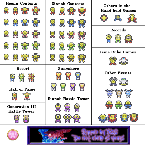 Pokémon Diamond / Pearl - Ribbons