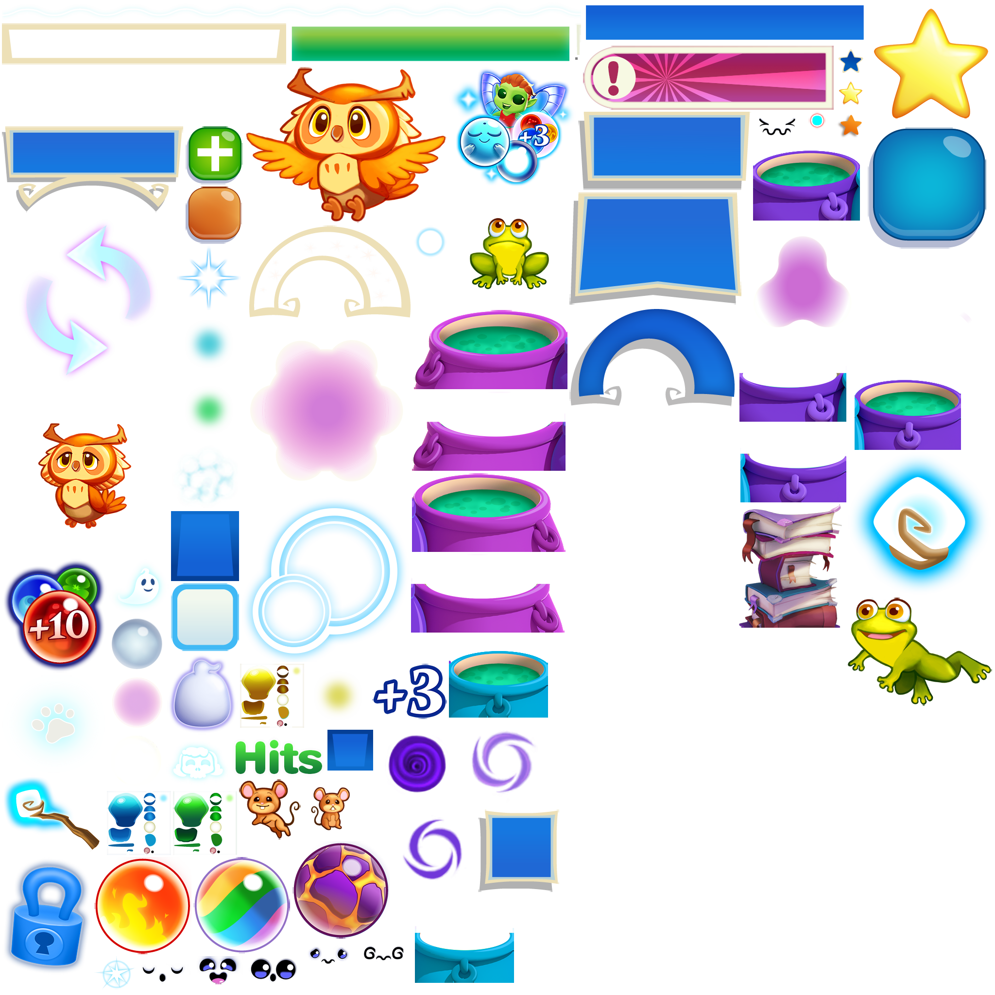 Bubble Witch 2 Saga - In-Game Sprites
