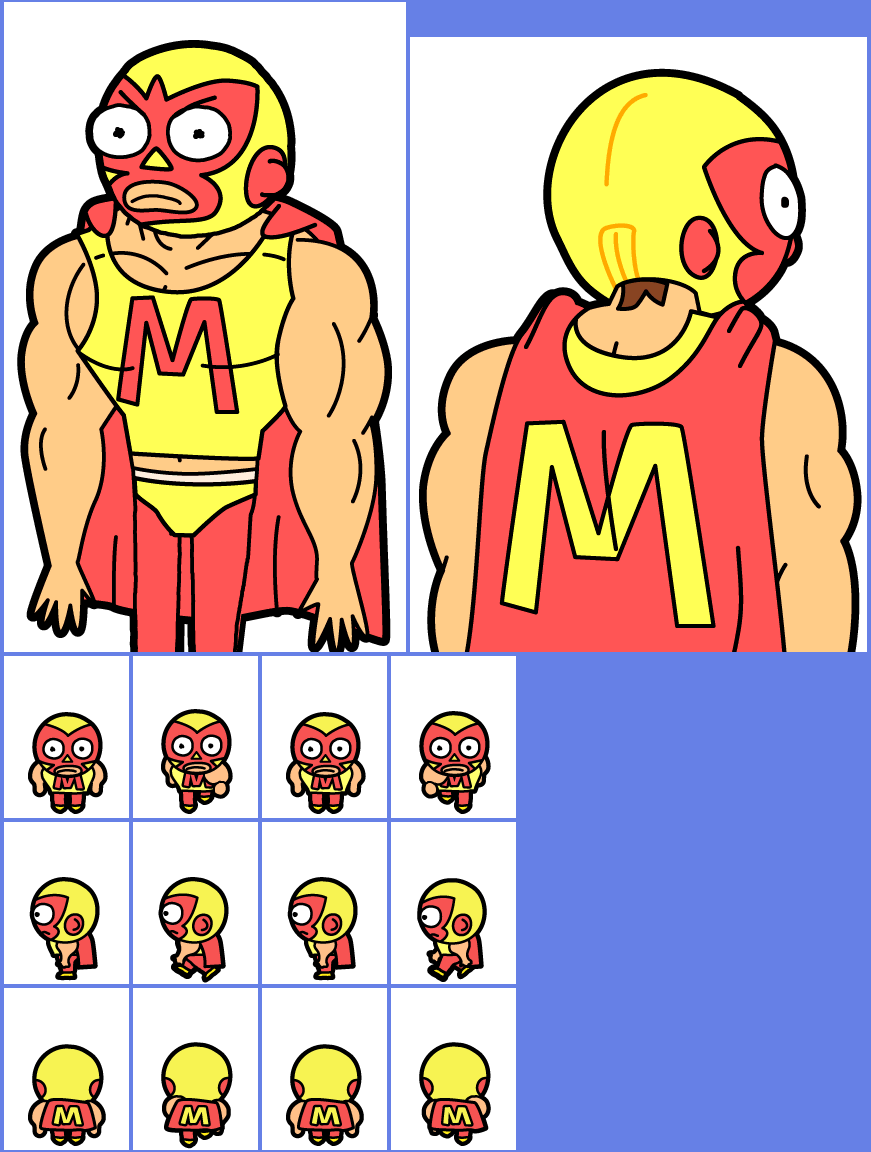 Pocket Mortys - #055 Wrestler Morty