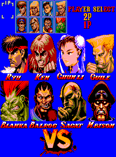 Street Fighter 2 (BRZ) - Character Select