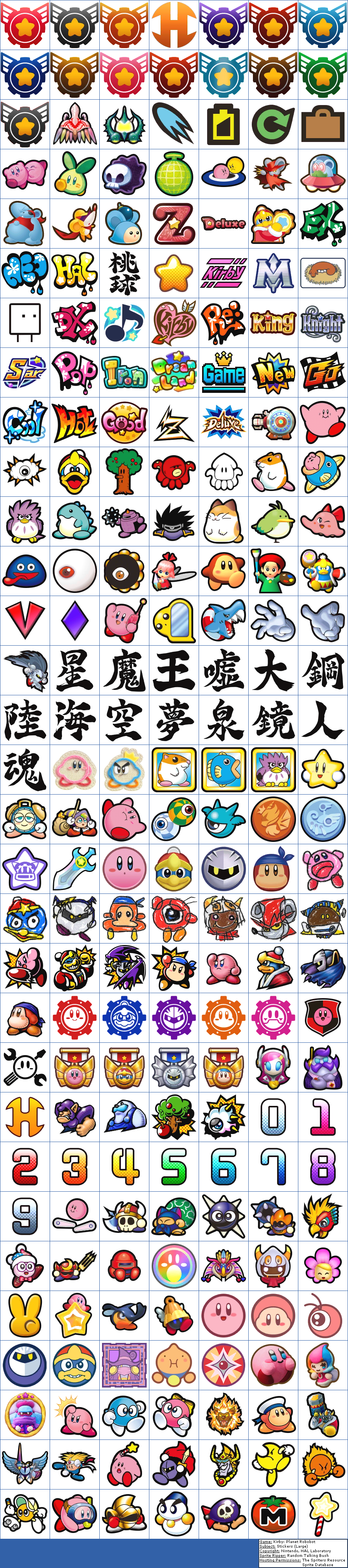Kirby: Planet Robobot - Stickers (Large)